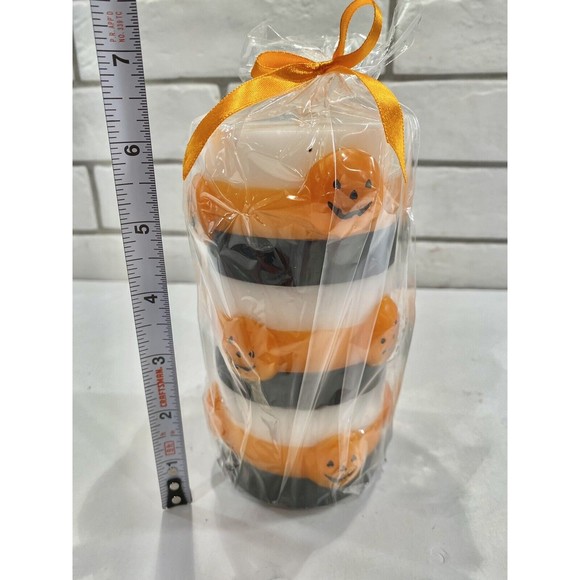 New Country Halloween Pumpkin‎ Face Pillar Candle - Picture 5 of 5